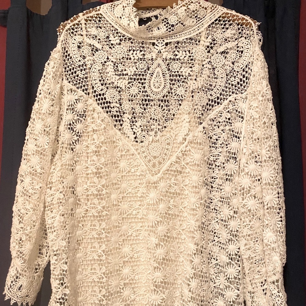 Ralph Lauren XL Cotton Lace 2 pc. Top